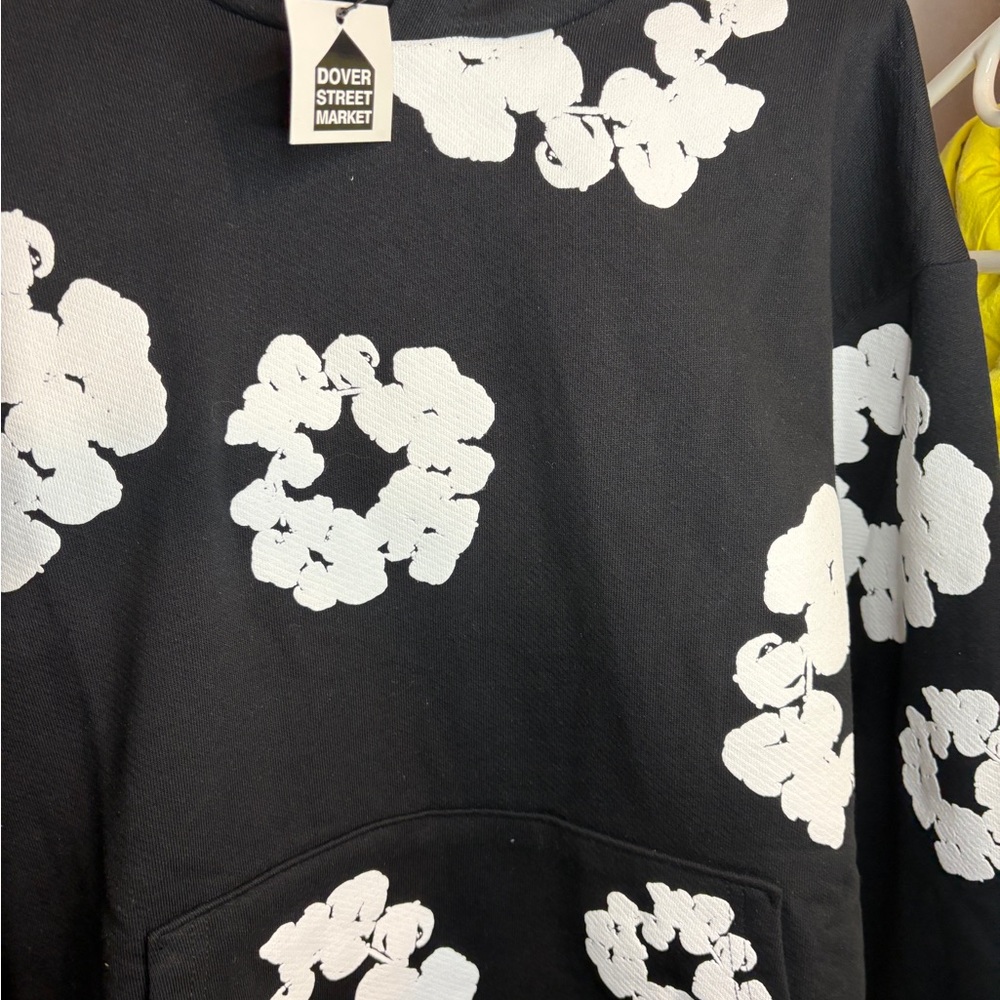 Dover Street Market Black and White Floral Sweatshirt